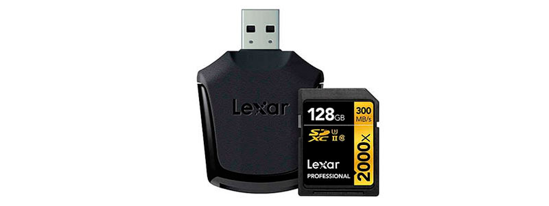 Lexar lanza una memoria SDXC de 128GB a 2000x